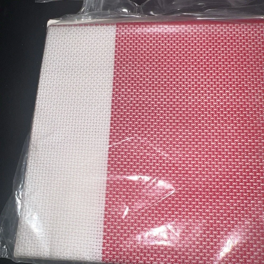 Charles‎ Craft HOPSCOTCH Aida 14 Cross Stitch Fabric Lot of 4 Multicolor NEW (D)